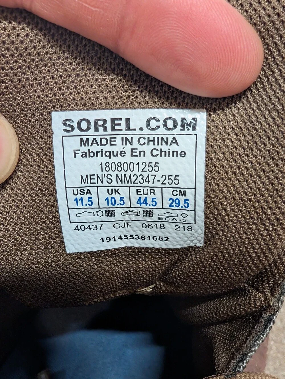 SOREL Men's Madson Sport Waterproof Brown Lace-Up Hiking Boots (11.5)